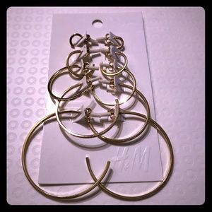 H &M Gold Hoop Earrings